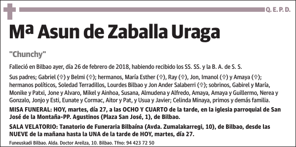 Mª Asun de Zaballa Uraga