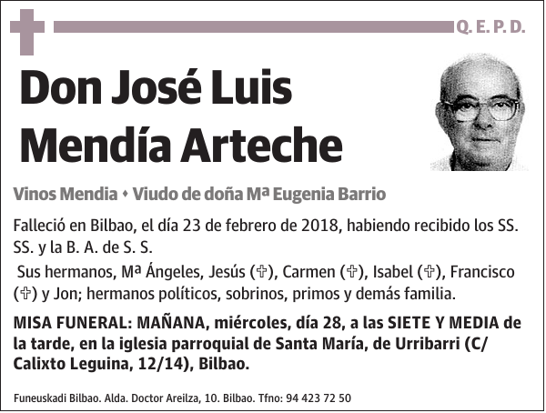 José Luis Mendía Arteche