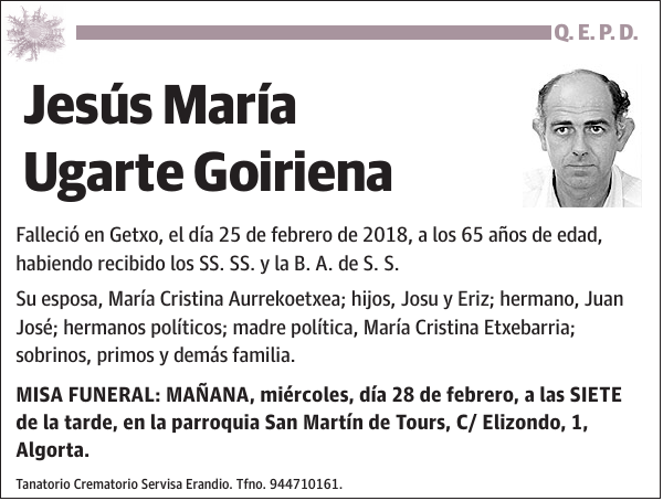 Jesús María Ugarte Goiriena