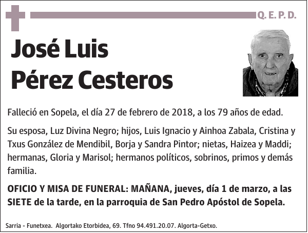 José Luis Pérez Cesteros