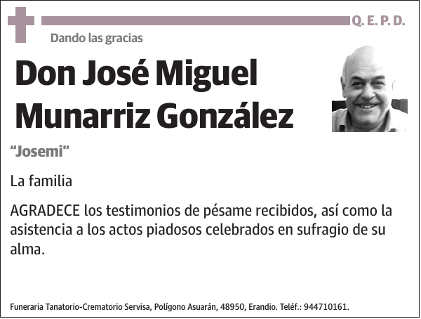 José Miguel Munarriz González