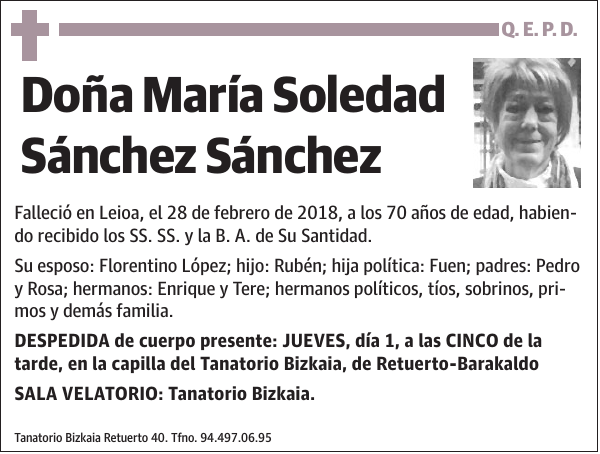 María Soledad Sánchez Sánchez