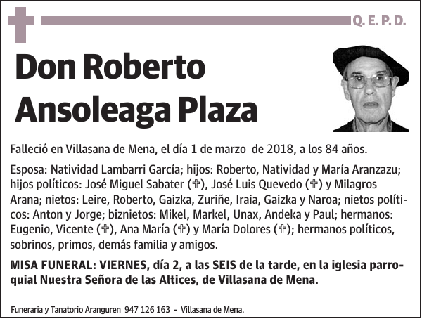 Roberto Ansoleaga Plaza