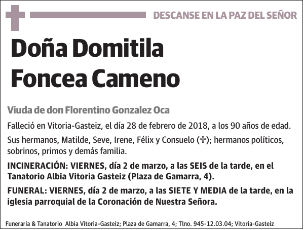 Domitila Foncea Cameno