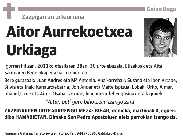 Aitor Aurrekoetxea Urkiaga