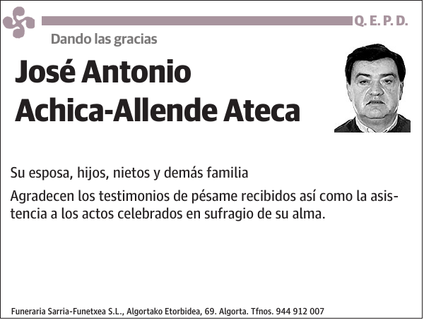 José Antonio Achica-Allende Ateca