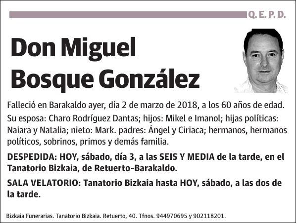 Miguel Bosque González