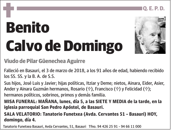 Benito Calvo de Domingo