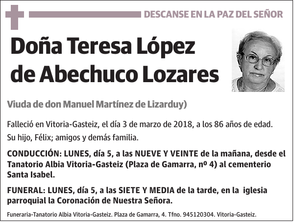 Teresa López de Abechuco Lozares