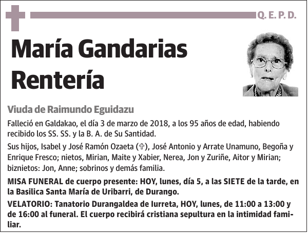 María Gandarias Rentería