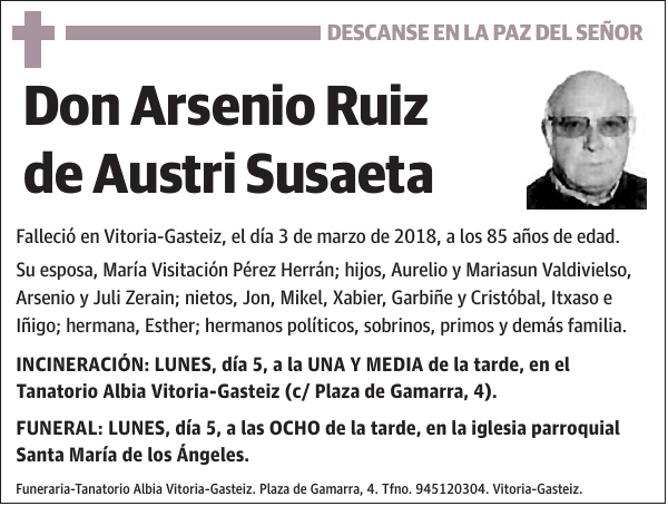 Arsenio Ruiz de Austri Susaeta