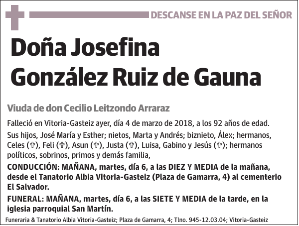 Josefina González Ruiz de Gauna