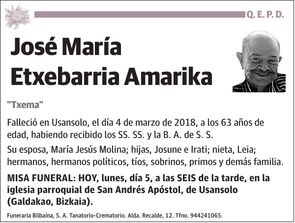 José María Etxebarria Amarika