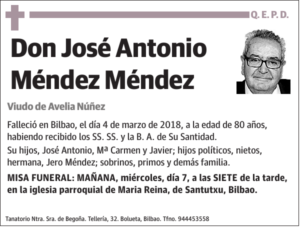 José Antonio Méndez Méndez