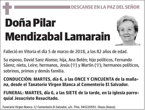 Pilar Mendizabal Lamarain