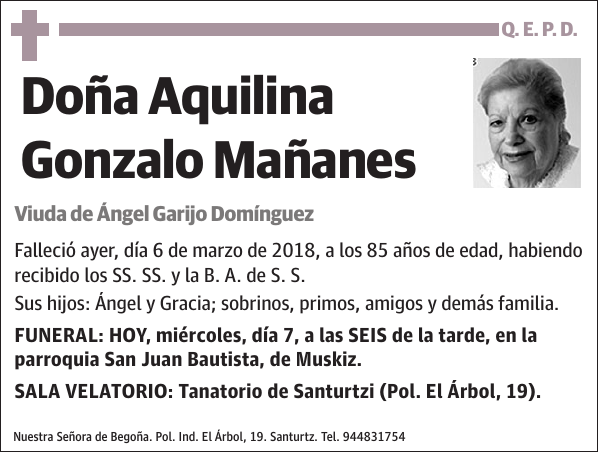 Aquilina Gonzalo Mañanes