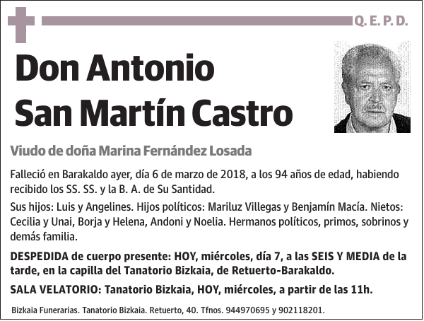 Antonio San Martín Castro