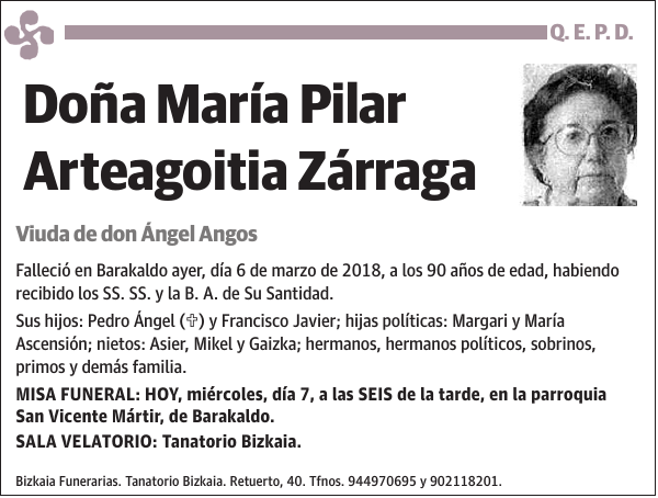 María Pilar Arteagoitia Zárraga