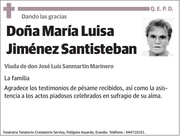 María Luisa Jiménez Santisteban