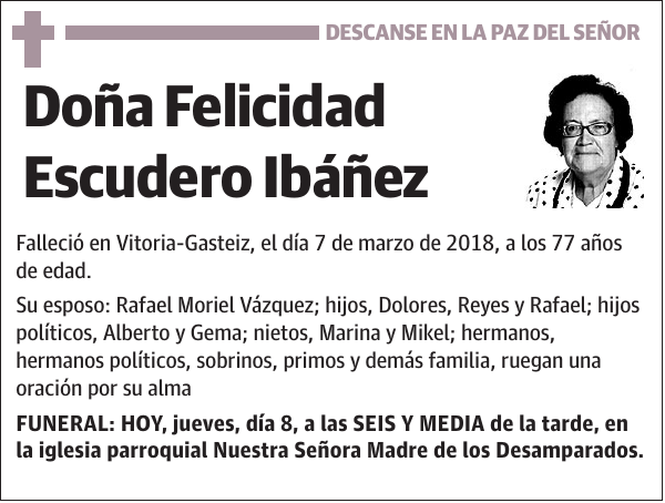 Felicidad Escudero Ibáñez