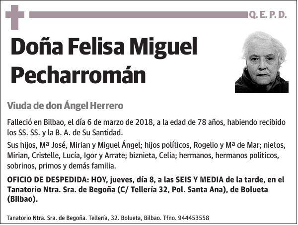 Felisa Miguel Pecharromán