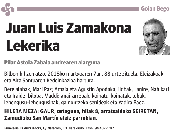 Juan Luis Zamakona Lekerika