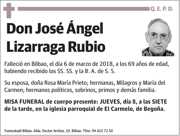 José Ángel Lizarraga Rubio