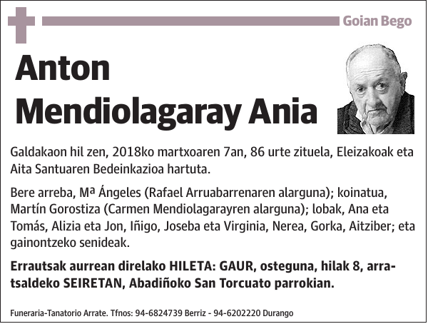 Anton Mendiolagaray Ania Galdakaon