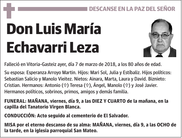 Luis María Echavarri Leza