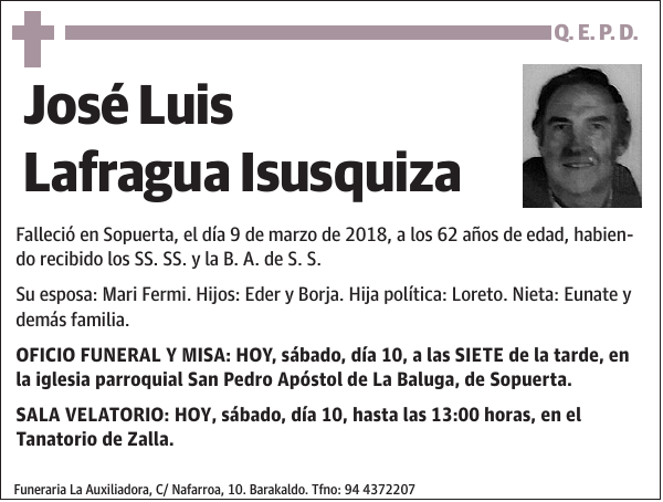 José Luis Lafragua Isusquiza