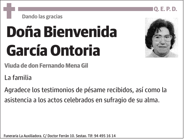 Bienvenida García Ontoria