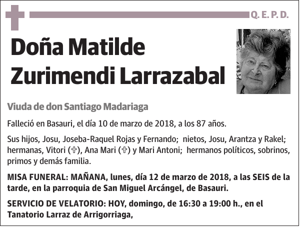 Matilde Zurimendi Larrazabal