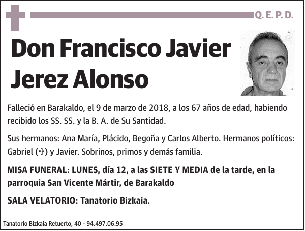 Francisco Javier Jerez Alonso