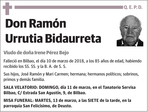 Ramón Urrutia Bidaurreta