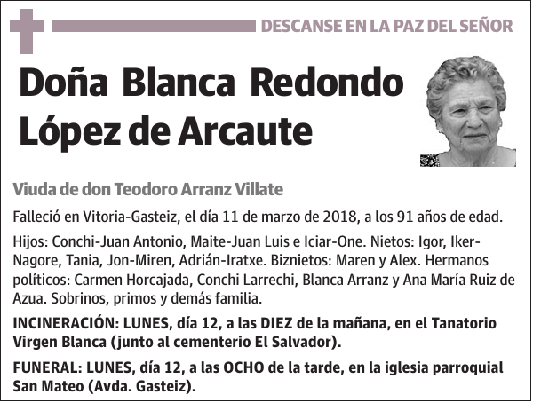 Blanca Redondo López de Arcaute