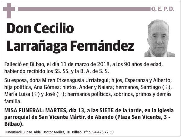 Cecilio Larrañaga Fernández