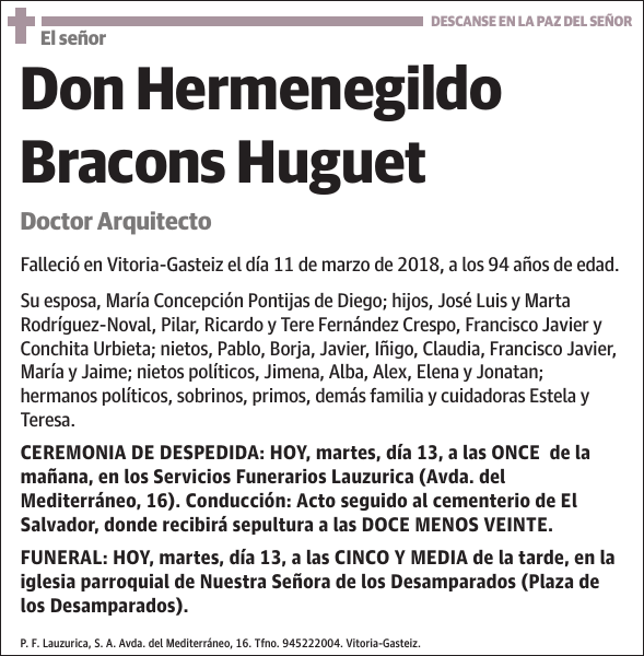 Hermenegildo Bracons Huguet