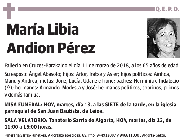 María Libia Andion Pérez