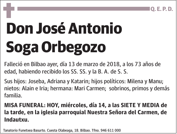 José Antonio Soga Orbegozo