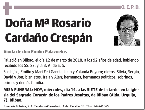 Mª Rosario Cardaño Crespán