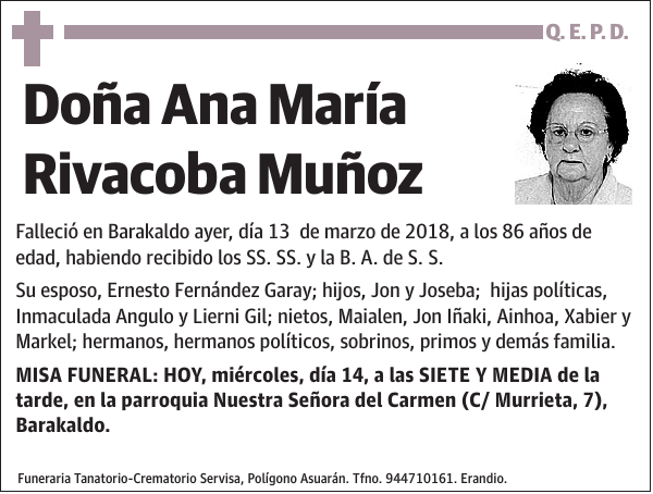 Ana María Rivacoba Muñoz