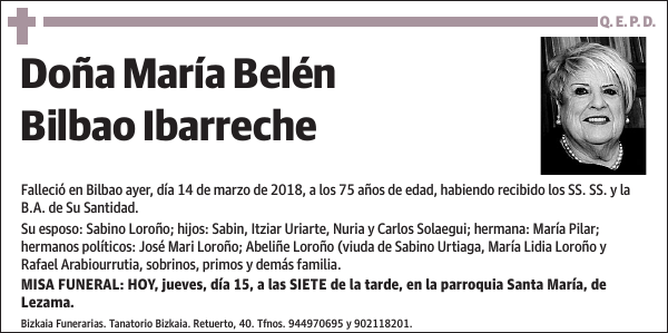 María Belén Bilbao Ibarreche