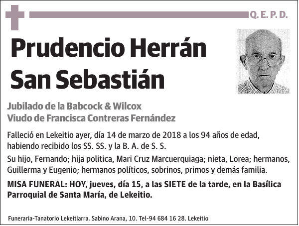 Prudencio Herrán San Sebastián