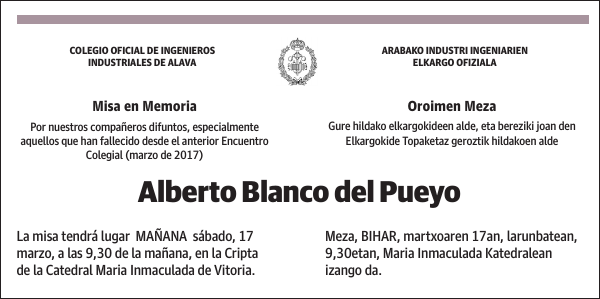 Alberto Blanco del Pueyo