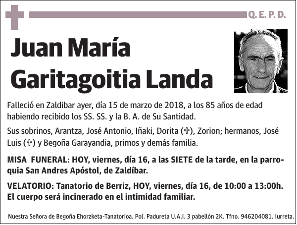 Juan María Garitagoitia Landa