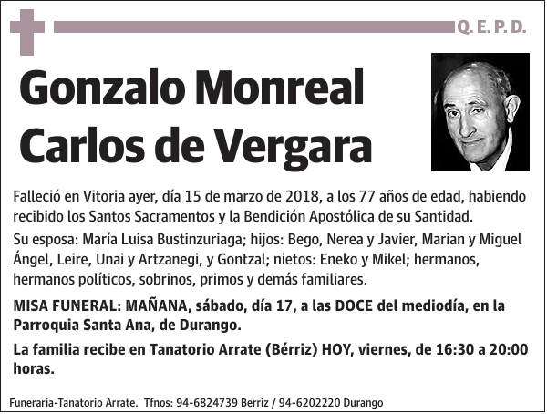 Gonzalo Monreal Carlos de Vergara