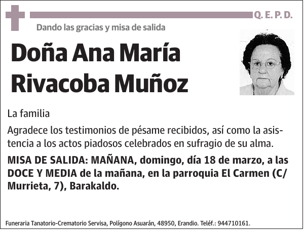 Ana María Rivacoba Muñoz