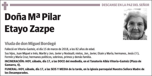 Mª Pilar Etayo Zazpe