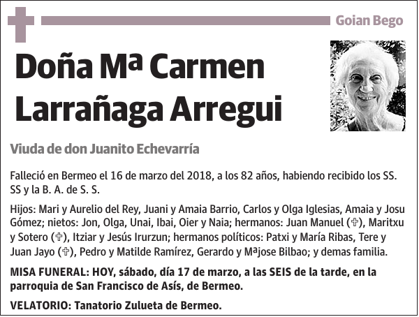 Mª Carmen Larrañaga Arregui