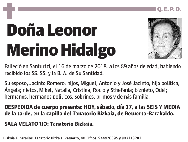 Leonor Merino Hidalgo